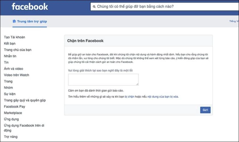 Kh&aacute;ng c&aacute;o đến Facebook khi kh&ocirc;ng vi phạm ti&ecirc;u chuẩn cộng đồng