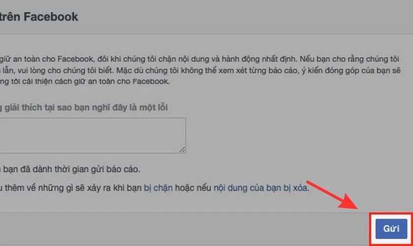 Nhấn chọn Gửi