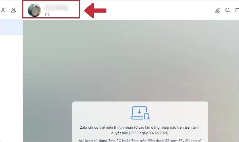 Bạn nhấn v&agrave;o ảnh đại diện của người đ&oacute;