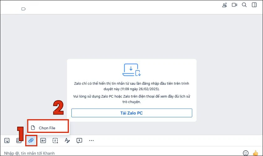 Cách gửi File PowerPoint qua Zalo trên máy tính