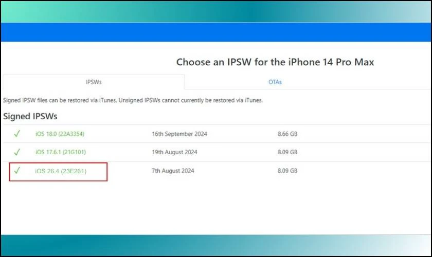 Cách hạ iOS 27 xuống iOS 26.4 đơn giản