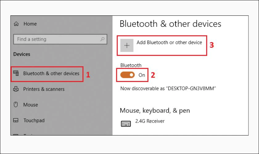 Bật Bluetooth để tiến h&agrave;nh gh&eacute;p nối Airpod v&agrave; thiết bị