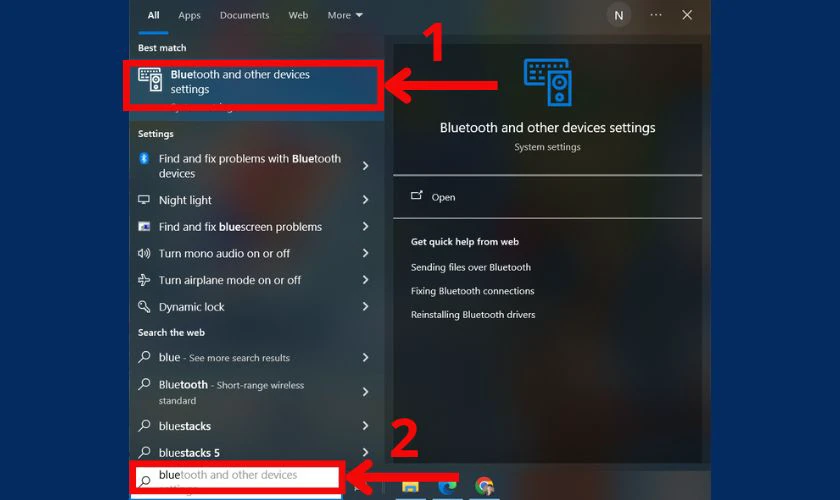 C&aacute;ch kết nối b&agrave;n ph&iacute;m Bluetooth với laptop Windows