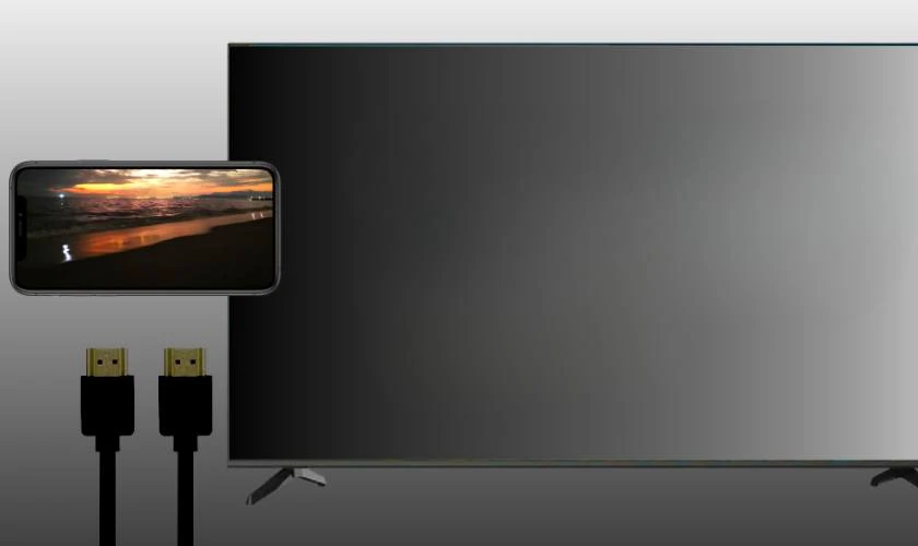 C&aacute;ch kết nối điện thoại với Tivi bằng HDMI