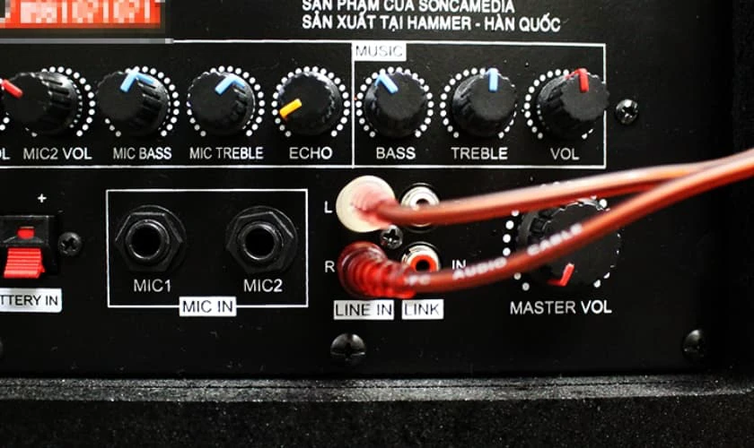 C&aacute;ch kết nối loa k&eacute;o với tivi bằng jack RCA