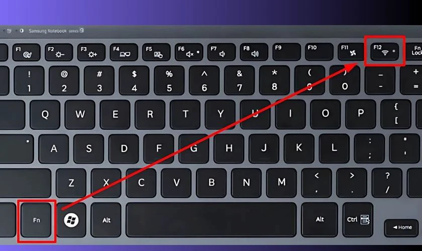 C&aacute;ch kết nối Wifi cho laptop HP bằng tổ hợp ph&iacute;m