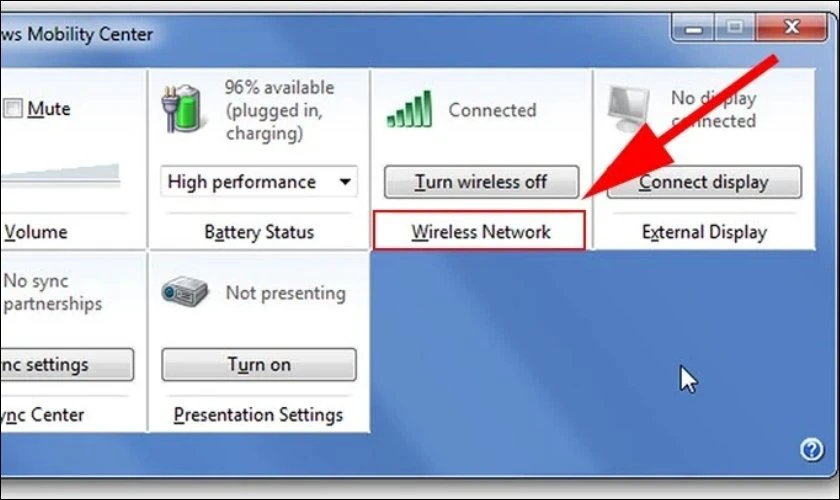 C&aacute;ch kết nối Wifi cho m&aacute;y t&iacute;nh b&agrave;n Mobility Center đơn giản