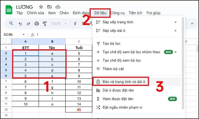 Cách đặt cảnh báo khi muốn sửa đổi nội dung