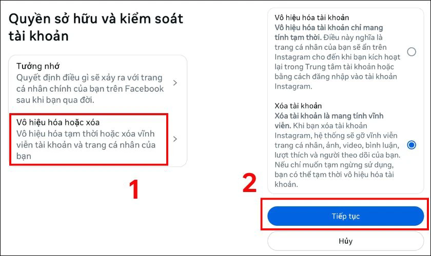 C&aacute;ch kh&oacute;a trang c&aacute; nh&acirc;n Facebook tr&ecirc;n điện thoại vĩnh viễn