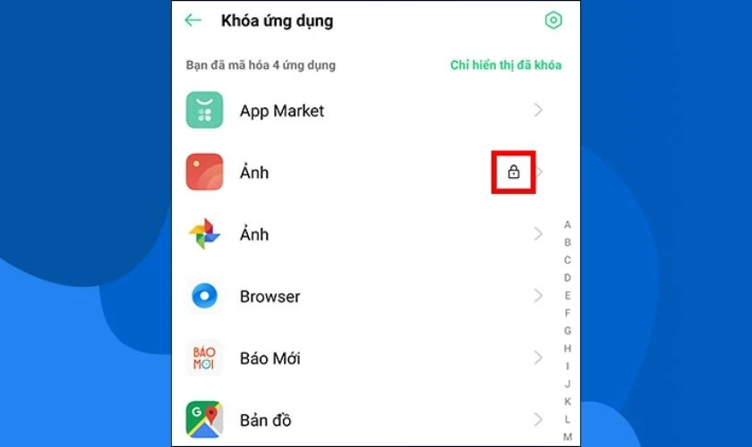 Ho&agrave;n tất c&aacute;ch kh&oacute;a ứng dụng tr&ecirc;n OPPO