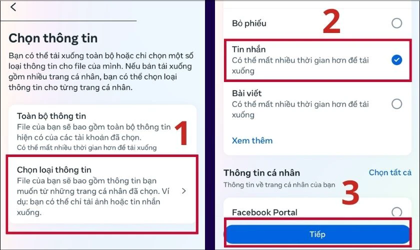 Cách lấy lại tin nhắn đã xóa trên Messenger iPhone