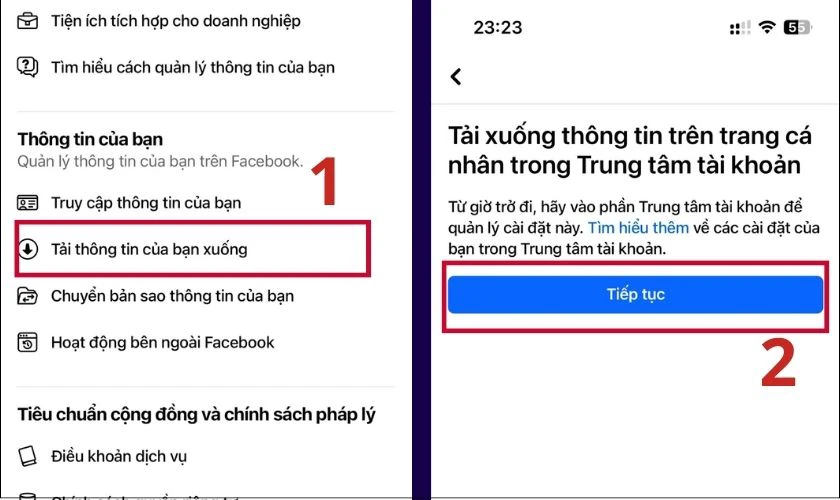 Cách lấy lại tin nhắn đã xóa trên Messenger iPhone
