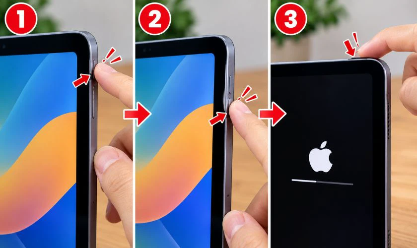 Force Restart iPad không có nút Home