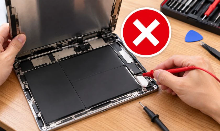 Có nên tự kích pin iPad bị kiệt tại nhà không?