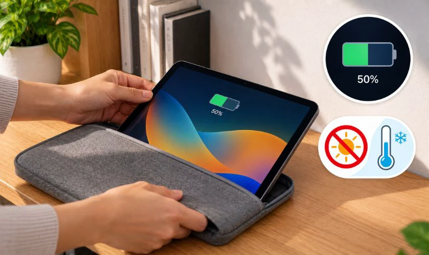 Cách hạn chế iPad bị kiệt pin thường xuyên