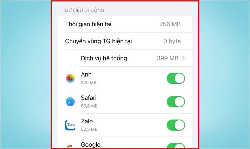 Cch kim tra dung lng 4G trn iPhone nhanh 2026