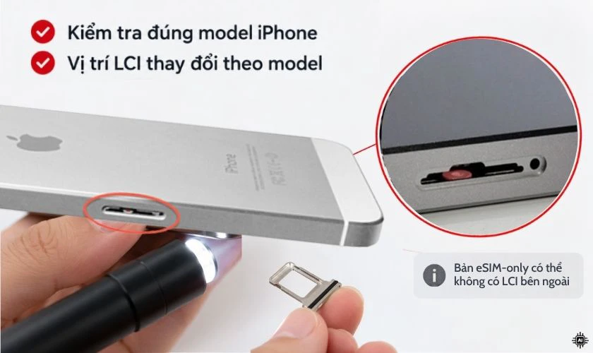 Cách kiểm tra iPhone cũ vào nước chính xác