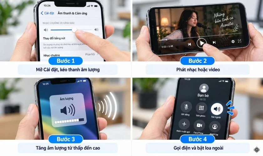 Cách kiểm tra loa ngoài iPhone cũ trước khi mua