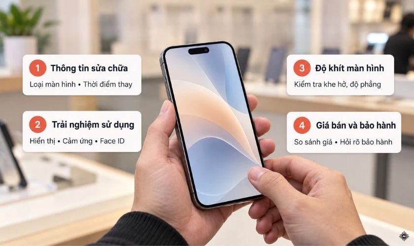 Có nên mua iPhone đã thay màn hình không?