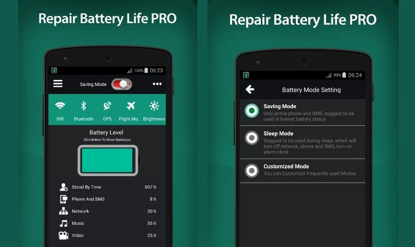 Cách kiểm tra pin Samsung bằng Battery Repair Life PRO