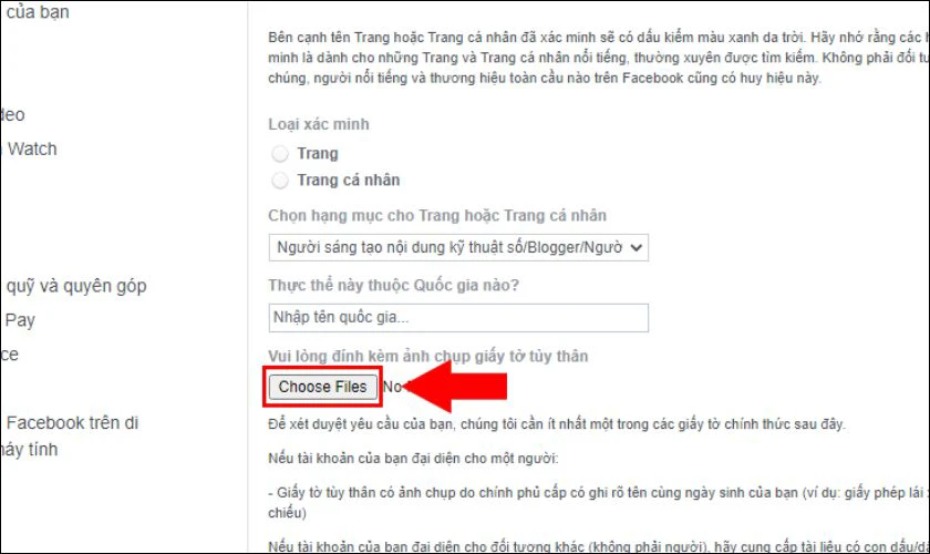 Tải giấy tờ x&aacute;c minh