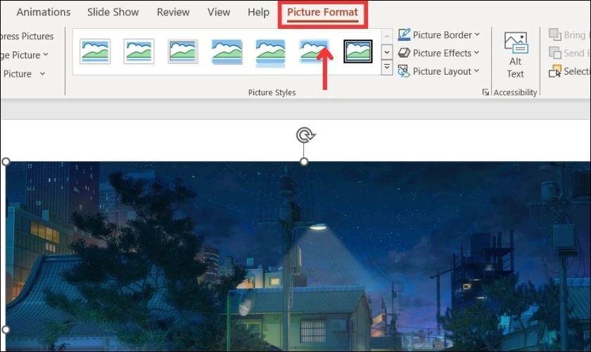 C&aacute;ch l&agrave;m mờ ho&agrave;n to&agrave;n ảnh trong PowerPoint
