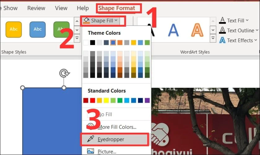 C&aacute;c bước l&agrave;m mờ một phần ảnh trong PowerPoint