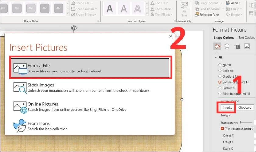 Hướng dẫn l&agrave;m trong suốt ảnh trong PowerPoint