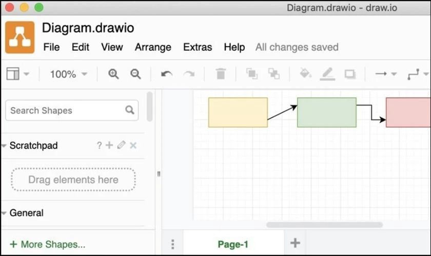 Draw.io l&agrave; phần mềm tạo sơ đồ tư duy với nhiều quy m&ocirc; kh&aacute;c nhau