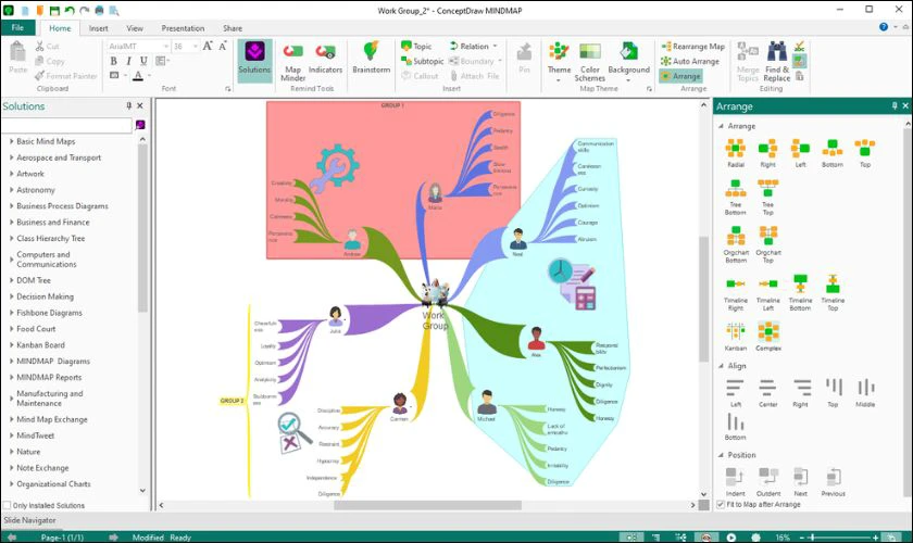 ConceptDraw Mindmap l&agrave; phần mềm tư duy mạnh mẽ