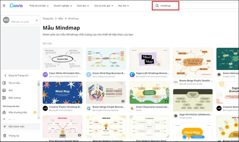 C&aacute;ch l&agrave;m sơ đồ tư tr&ecirc;n m&aacute;y t&iacute;nh bằng Canva