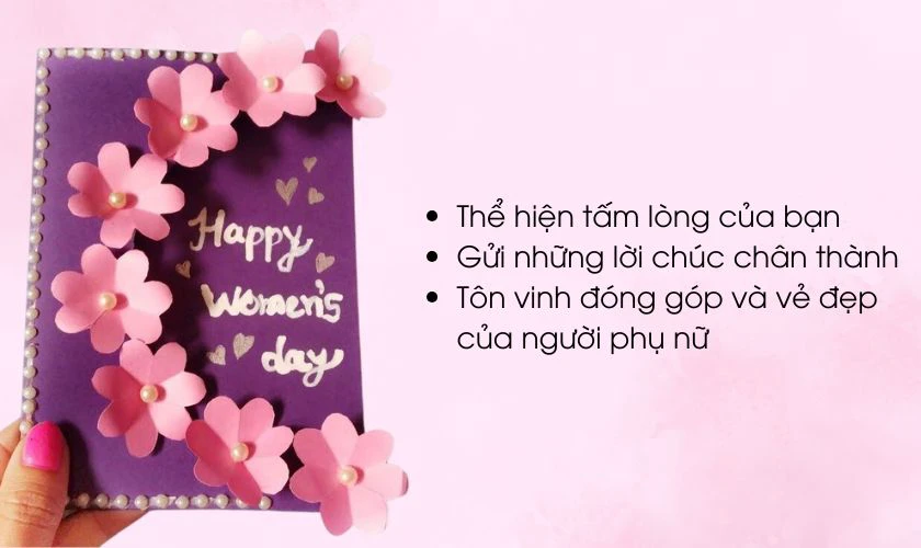 Cách làm thiệp 8/3 có ý nghĩa gì