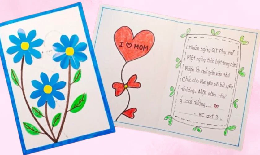 Cách làm thiệp chúc mừng 8/3 tặng mẹ