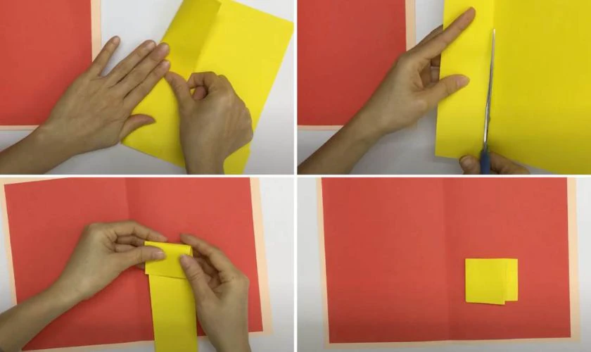 Cách làm thiệp Tết 3D bằng giấy A4