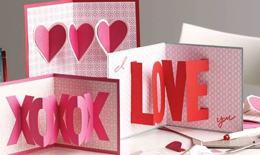 Hình ảnh thiệp Valentine handmade đẹp mắt