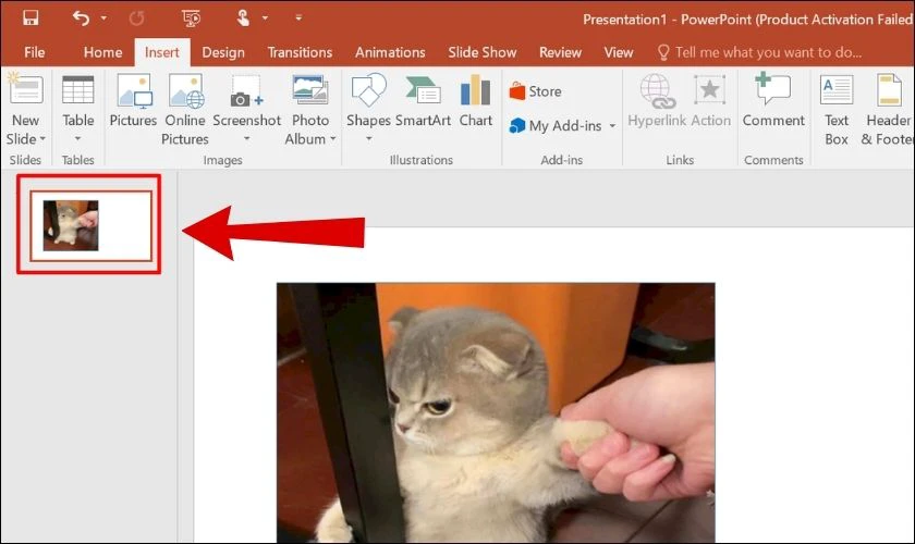 Thực hiện lưu ảnh từ Powerpoint được kh&ocirc;ng