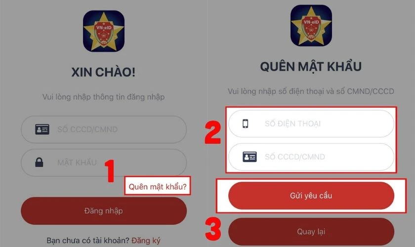 Cách lấy lại mật khẩu VNeID đơn giản, thành công