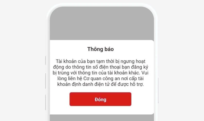 Tài khoản bị tạm khóa