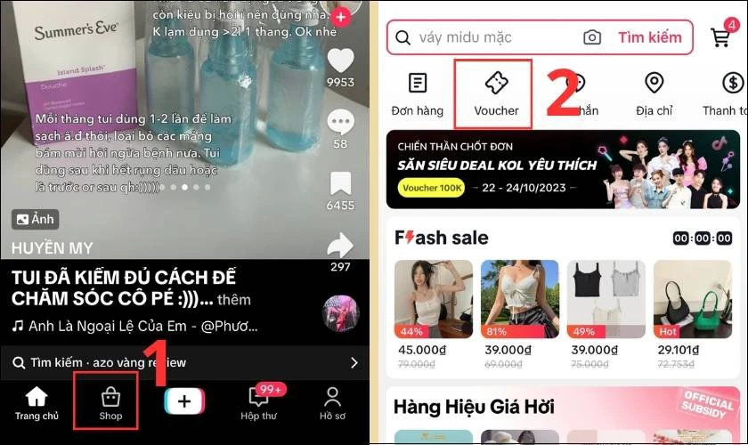Lấy mã giảm giá TikTok tại Trung tâm Voucher
