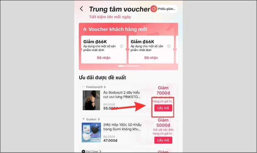 Nhấn vào Lấy mã