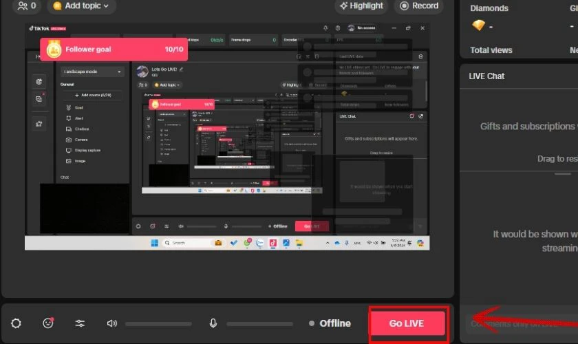C&aacute;ch mở LIVE Studio tr&ecirc;n TikTok