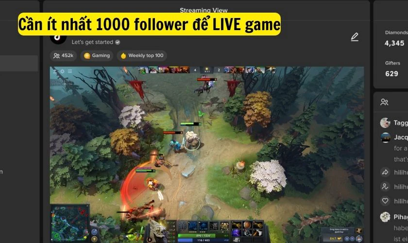Điều kiện để mở LIVE Studio tr&ecirc;n TikTok