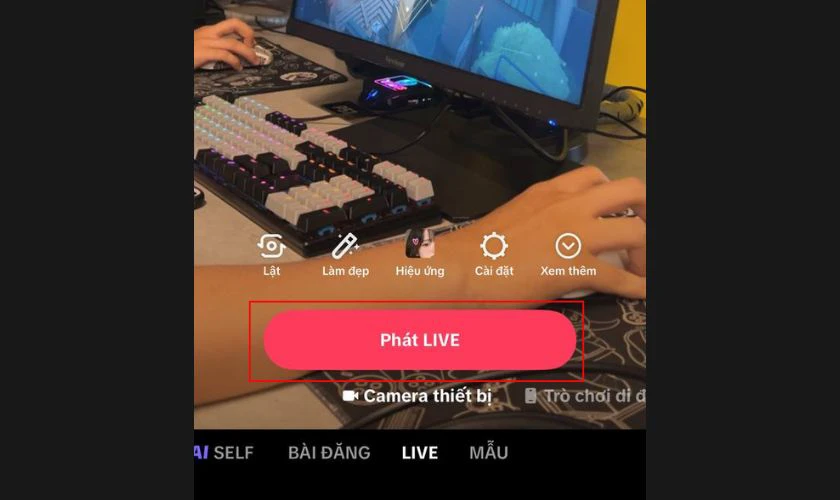 Ph&aacute;t Live ngay lập tức