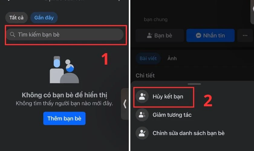 Cách lọc và xóa bạn bè trên Facebook thủ công