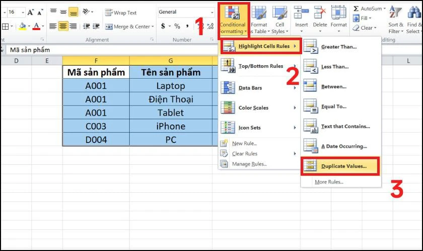 Cách lọc dữ liệu không trùng nhau trong Excel chi tiết