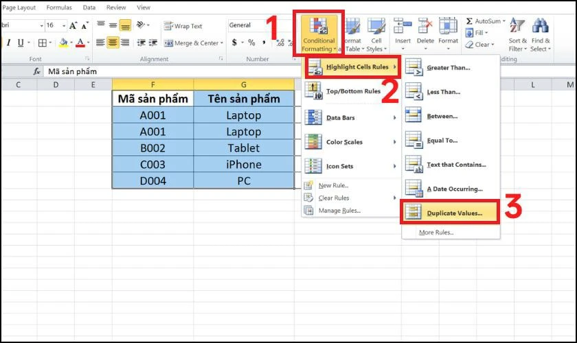 Cách lọc dữ liệu trùng trong Excel đơn giản nhất