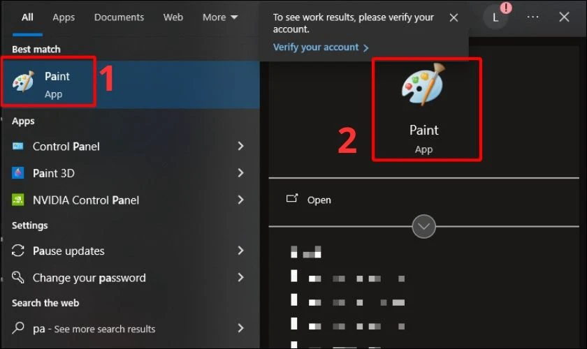 Mở Paint trên Windows hoặc Preview trên macOS