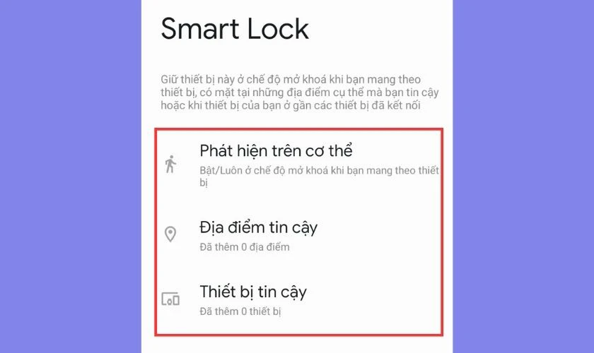 Chọn phương thức nhận diện