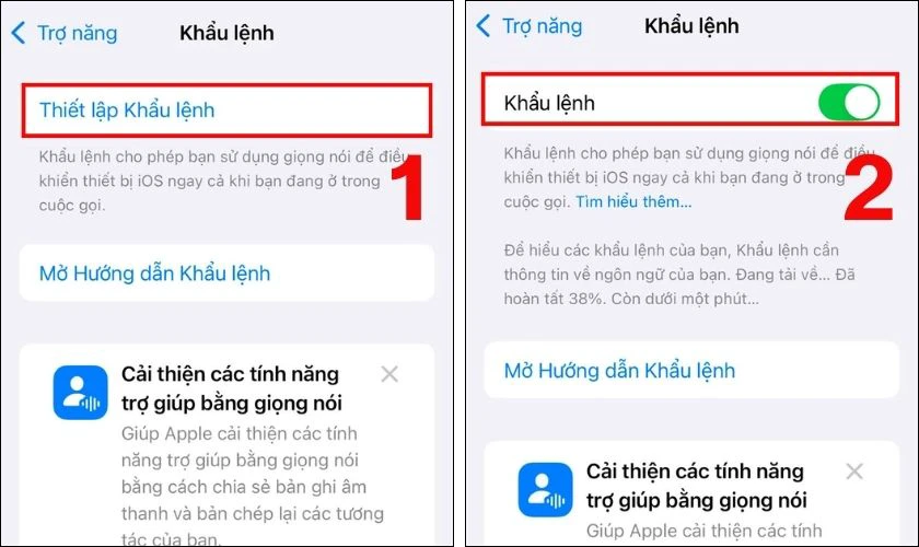 Mở khóa iPhone bằng giọng nói không được phải làm sao?