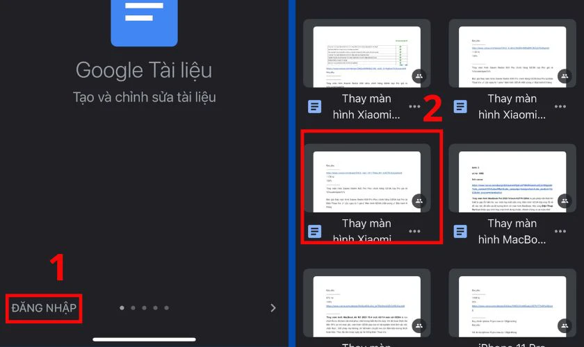Cách mở quyền chỉnh sửa trên Google Docs trên điện thoại